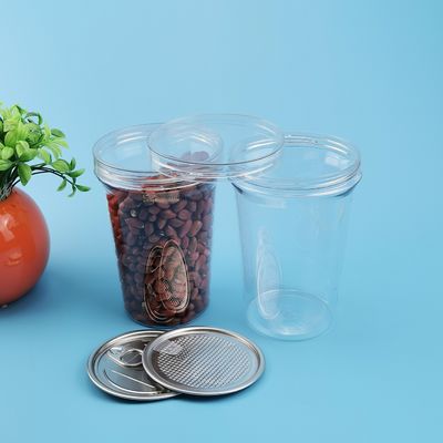 पीईटी अलु आसान ओपन एफडीए 800 मिलीलीटर प्लास्टिक खाद्य जार