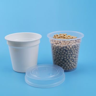 एफडीए इको फ्रेंडली 450 मिलीलीटर पीपी प्लास्टिक सॉस कप ढक्कन के साथ