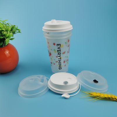 500ml 16oz मैट पीपी BPA मुक्त बोबा प्लास्टिक कप