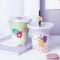 डिस्पोजेबल 8oz साफ़ प्लास्टिक मिठाई कप आइसक्रीम बोबा कंटेनर लोगो कस्टम