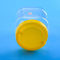 BPA फ्री 1450ml 131 मिमी स्क्वायर प्लास्टिक स्क्रू कैप जार